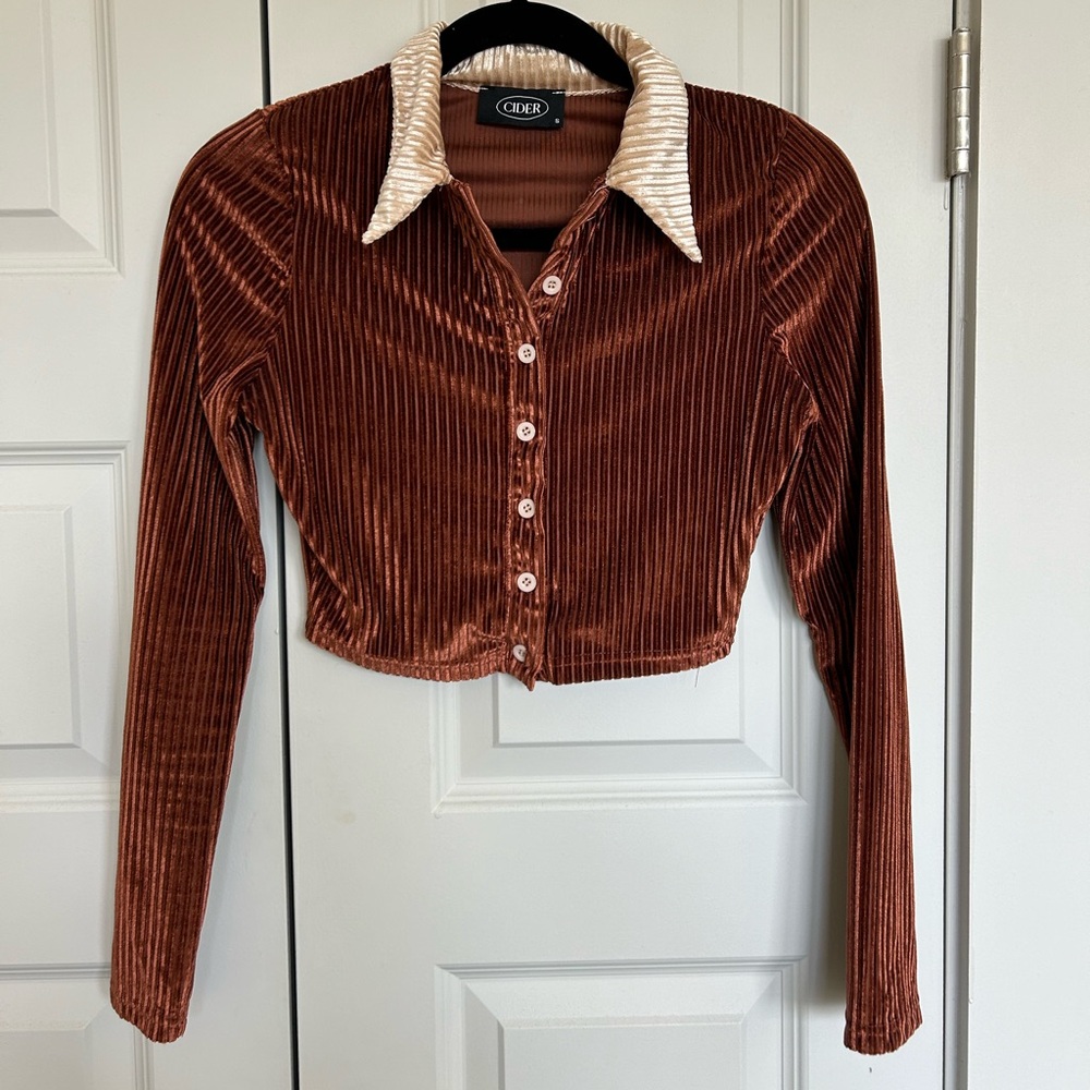 Cider Corduroy Crop Shirt